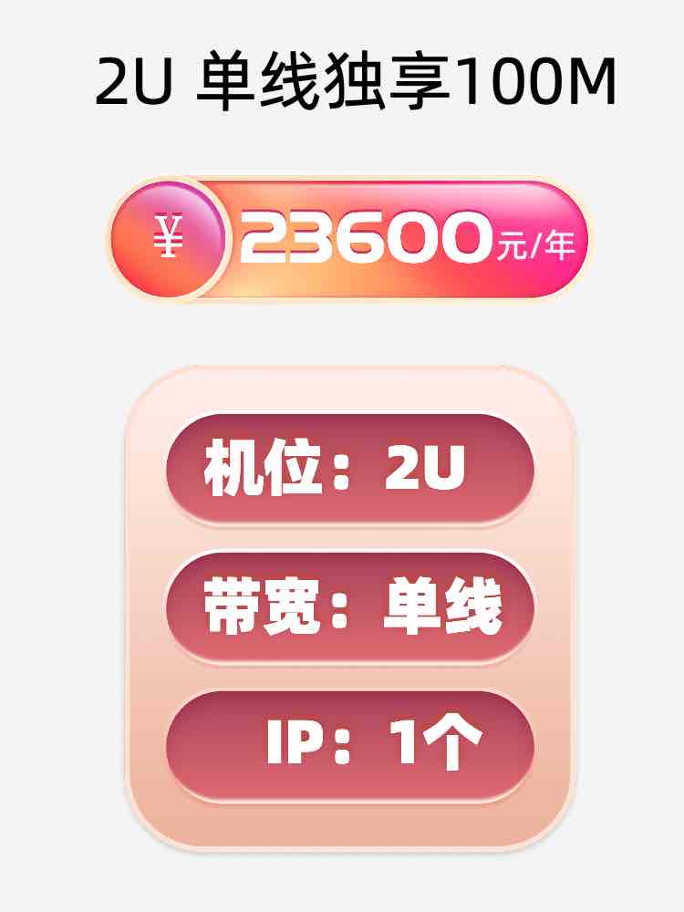 盐城单线100M服务器托管价格